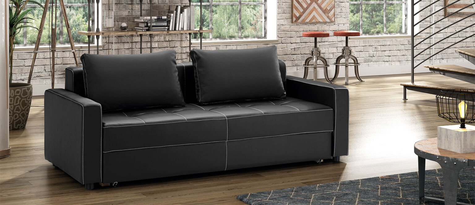 Un sofá cama con diseño original de apertura hecho por Lufthous